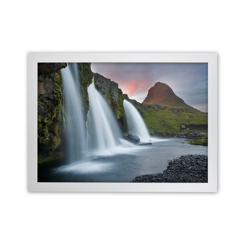 Triple Falls Art Print by Karsten Wrobel White Grain