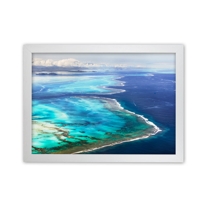 Aerial Reef Art Print by Karsten Wrobel White Grain