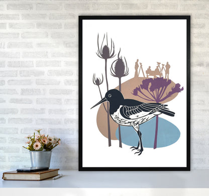 Birdwatchers Art Print by Kate Heiss A1 White Frame