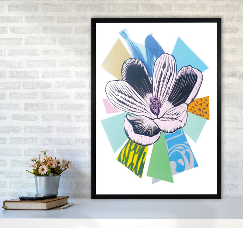 Crocus 2 Series 1 Art Print by Kate Heiss A1 White Frame