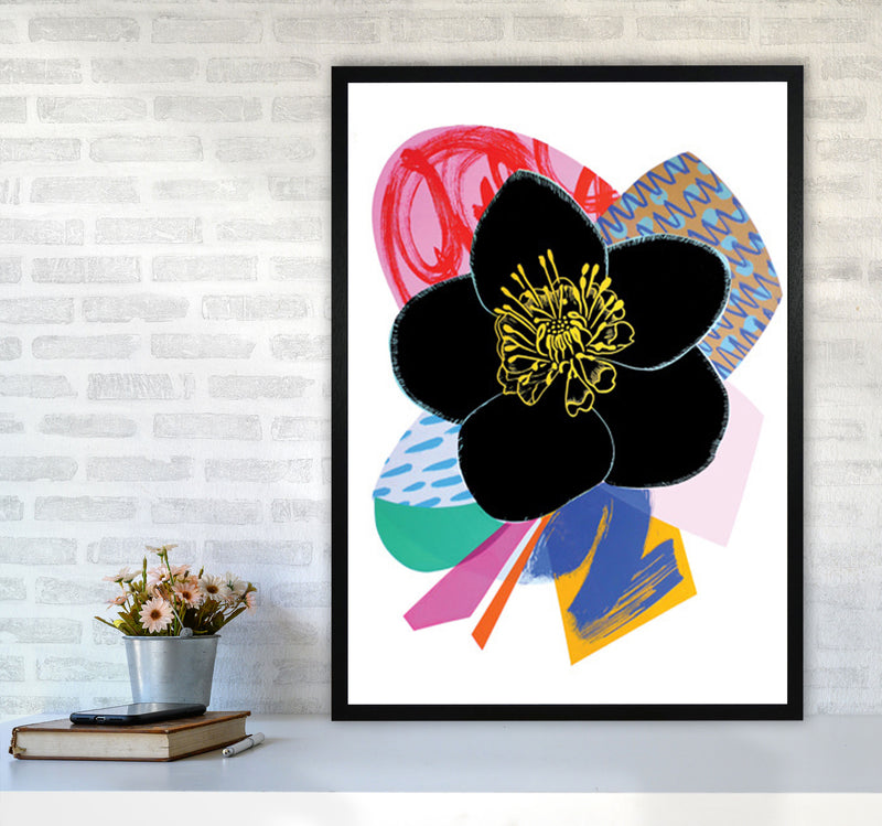 Hellebore 2 Series 1 Art Print by Kate Heiss A1 White Frame