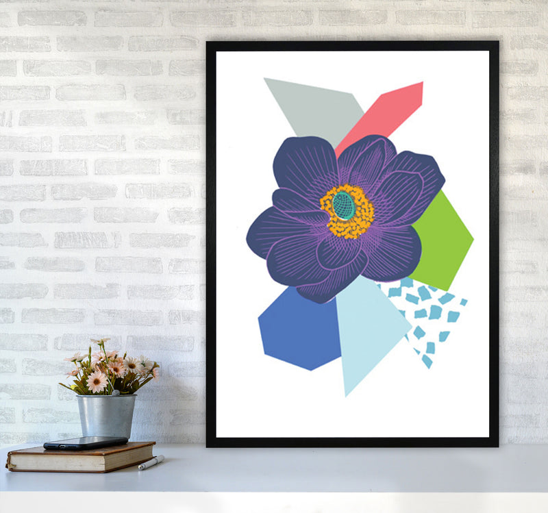 Anemone 5 Series 1 Art Print by Kate Heiss A1 White Frame