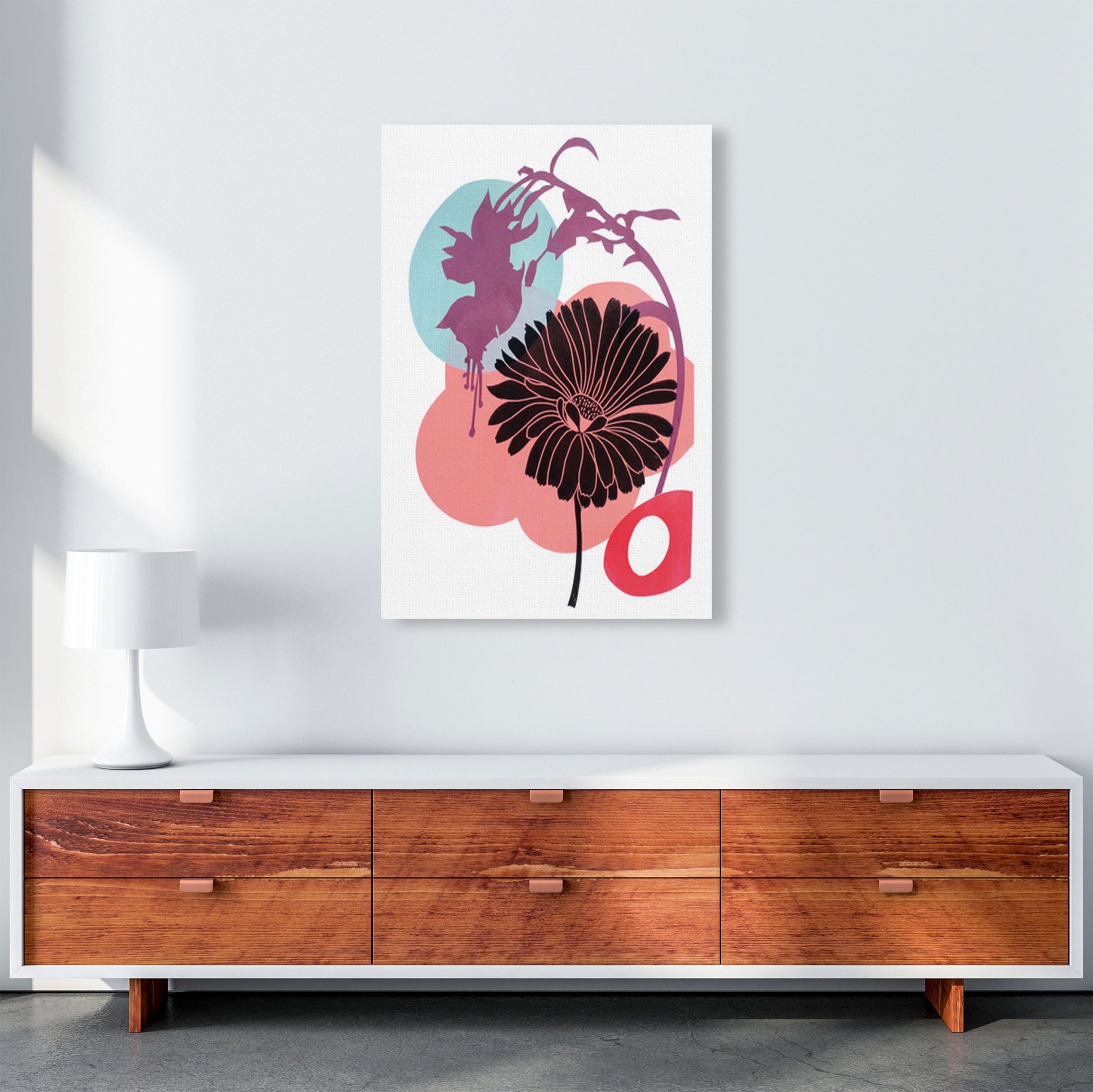 Fuschia Art Print by Kate Heiss A1 Canvas