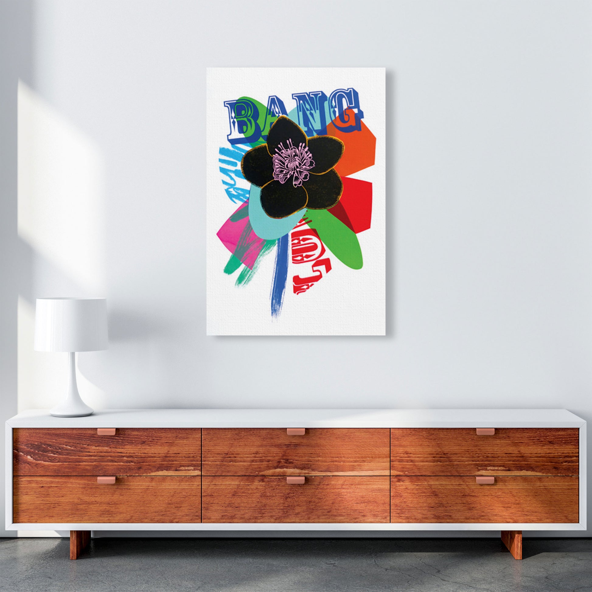 Bang 1 Art Print by Kate Heiss A1 Canvas
