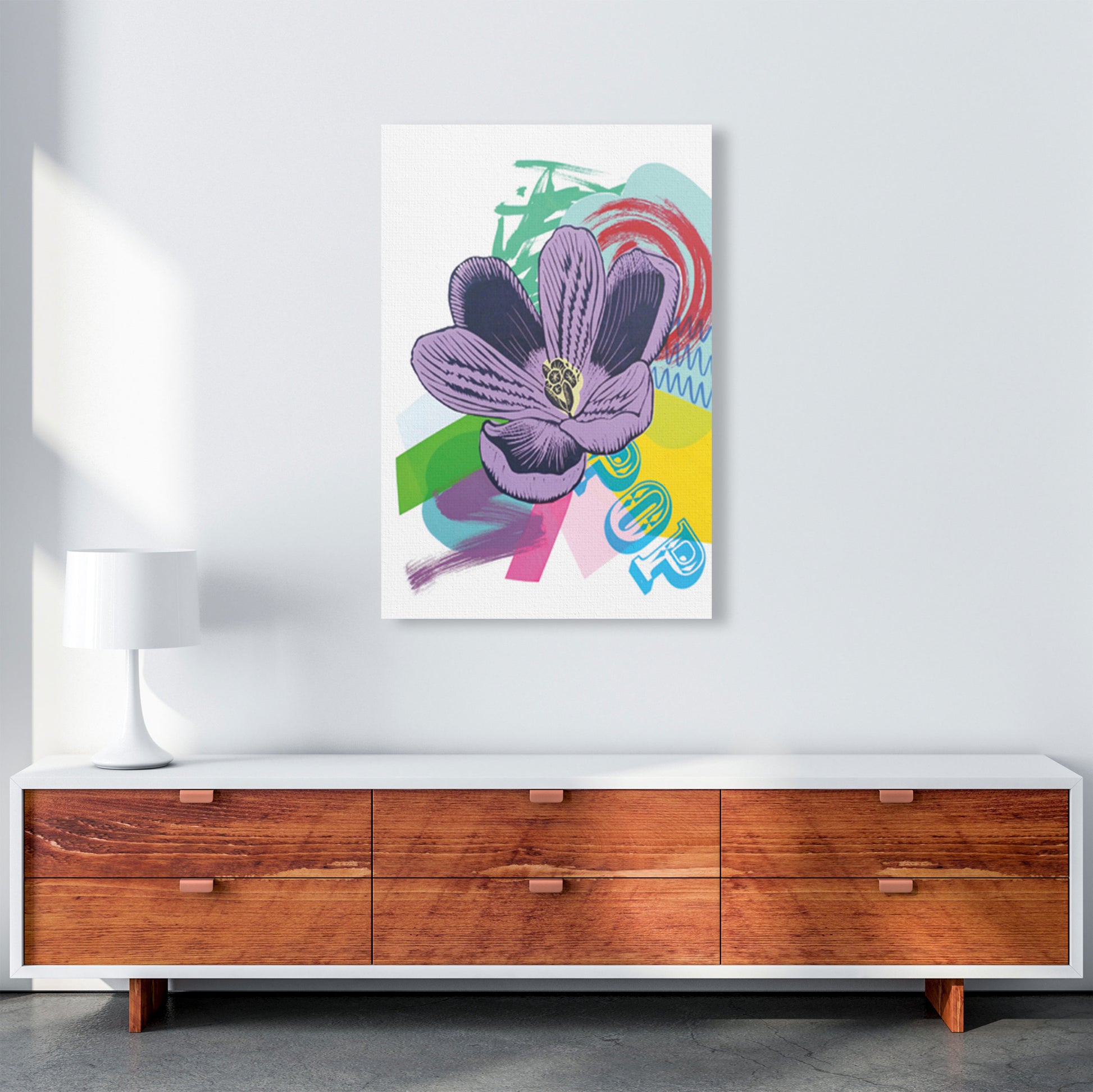 Crocus 1 Series 1 Art Print by Kate Heiss A1 Canvas