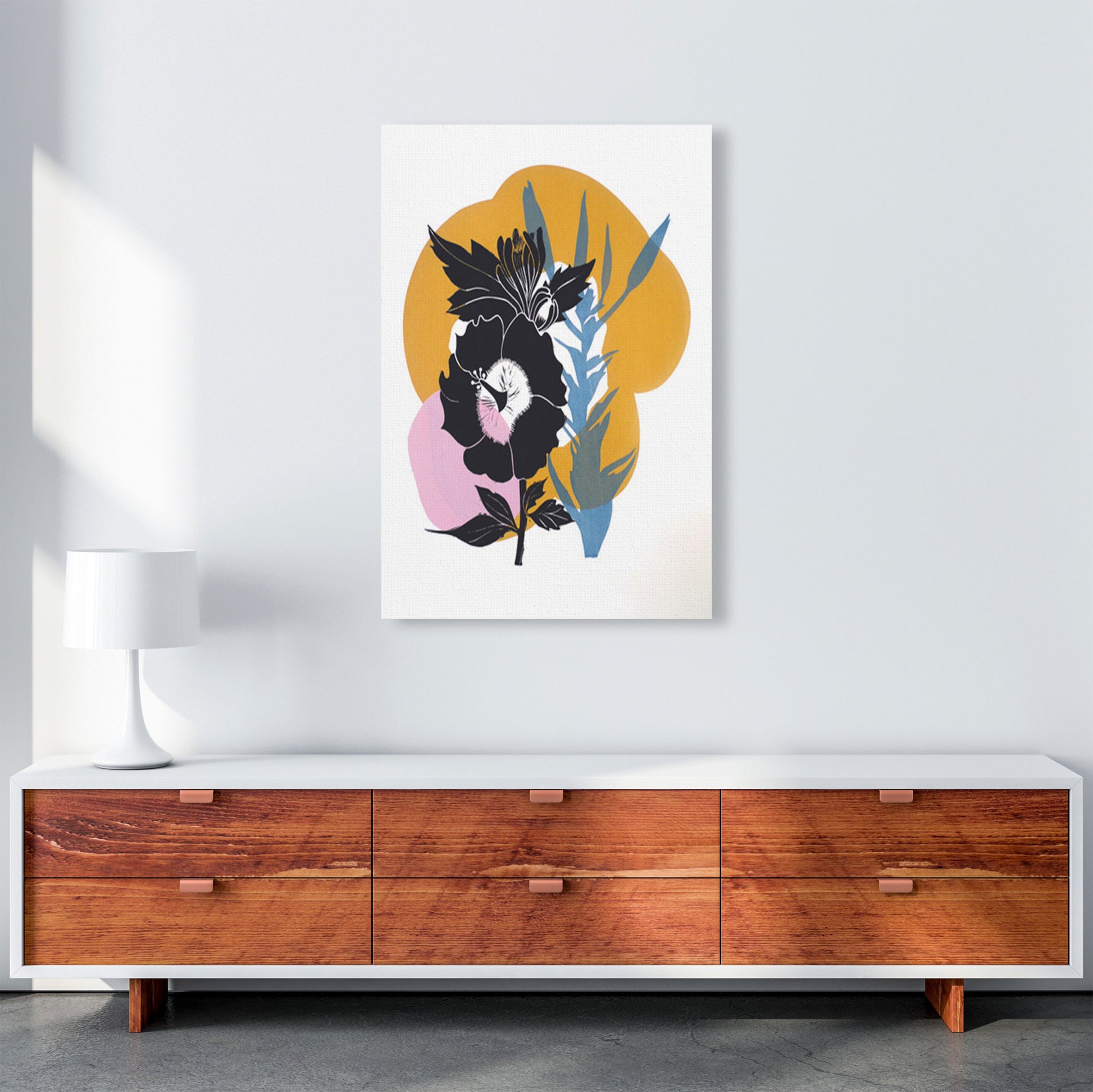 Hibiscus Art Print by Kate Heiss A1 Canvas