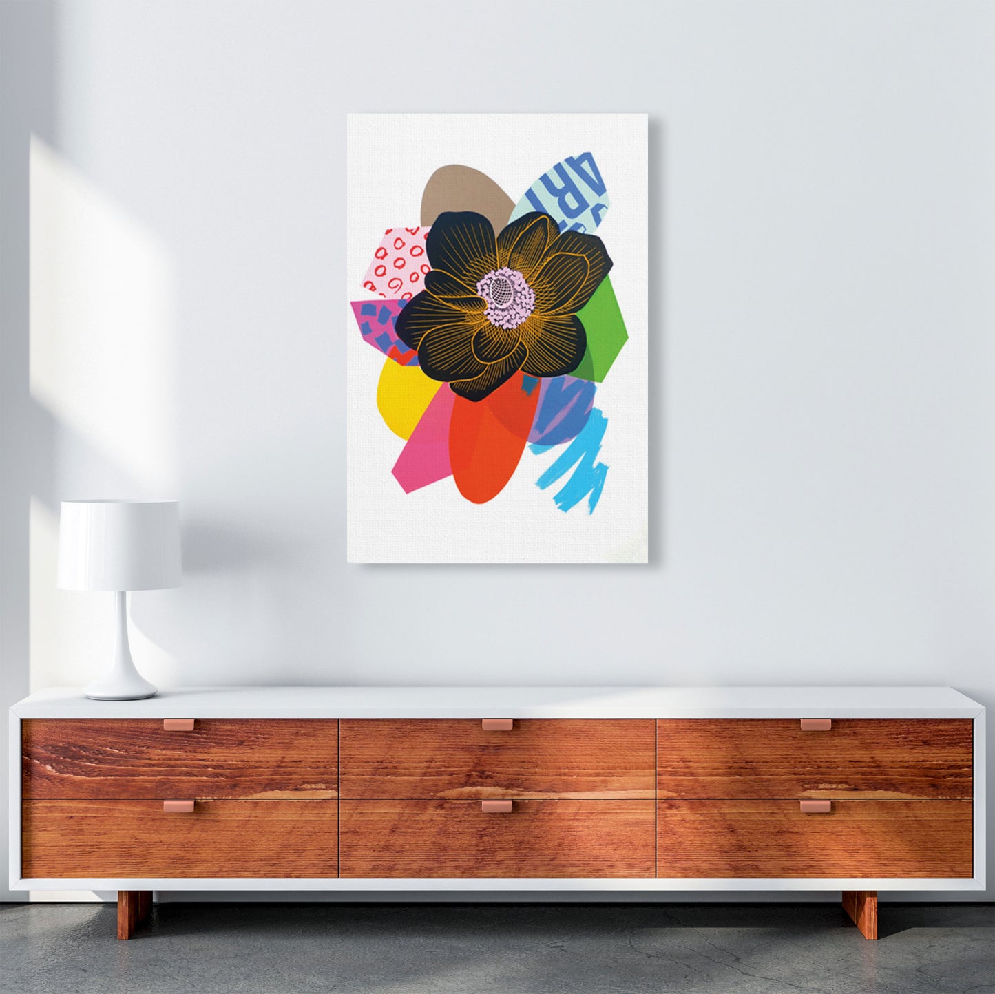 Anemone 1 Series 2 Art Print by Kate Heiss A1 Canvas