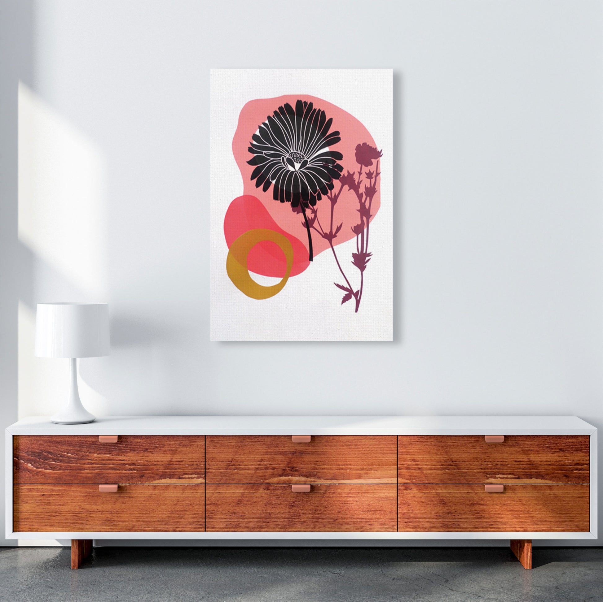 Calendula Officinalis postcard Art Print by Kate Heiss A1 Canvas