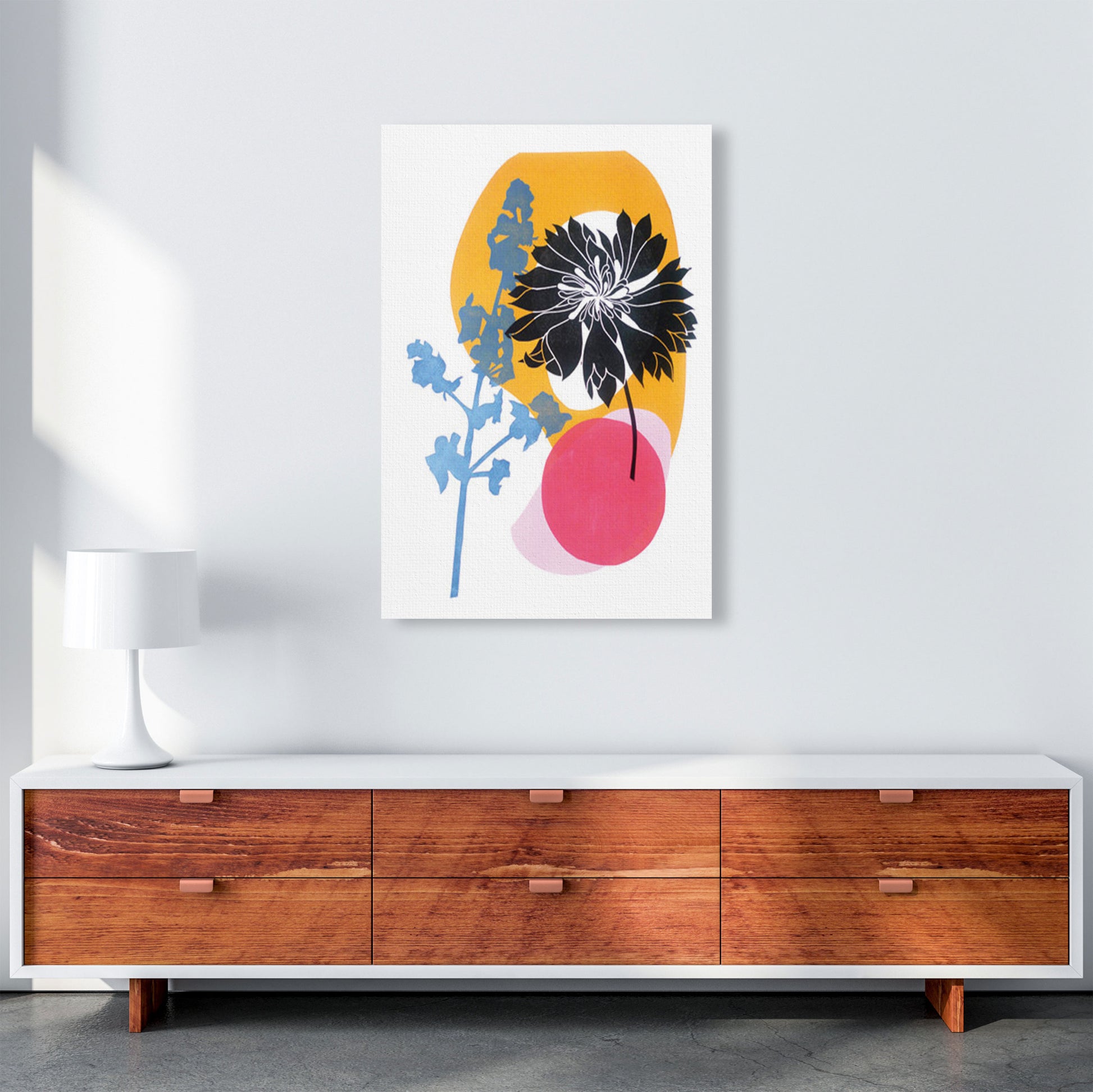 Cornflower Art Print by Kate Heiss A1 Canvas