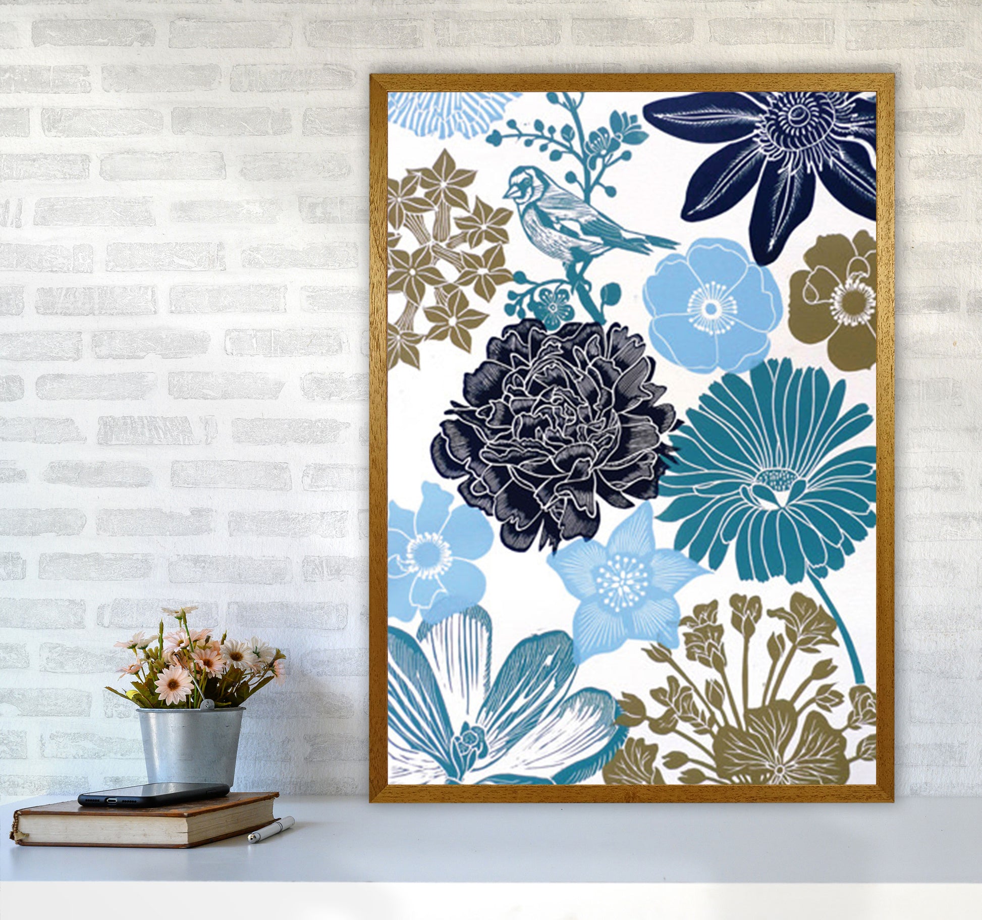 Cottage Garden 8 Art Print by Kate Heiss A1 Print Only