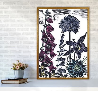 Foxgloves Art Print by Kate Heiss A1 Print Only