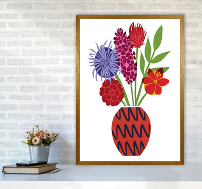 Zig Zag Vase Art Print by Kate Heiss A1 Print Only