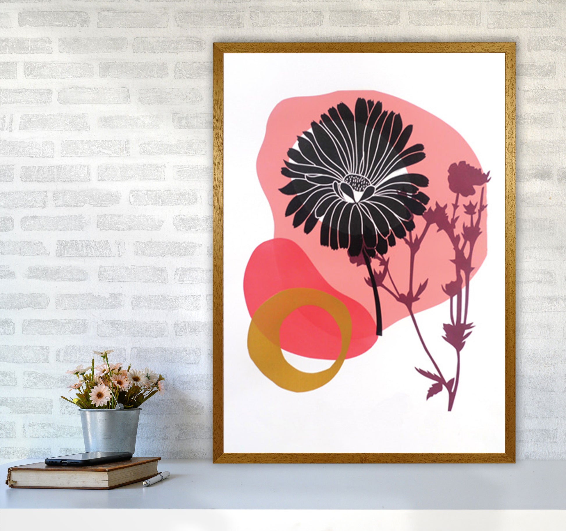 Calendula Officinalis postcard Art Print by Kate Heiss A1 Print Only