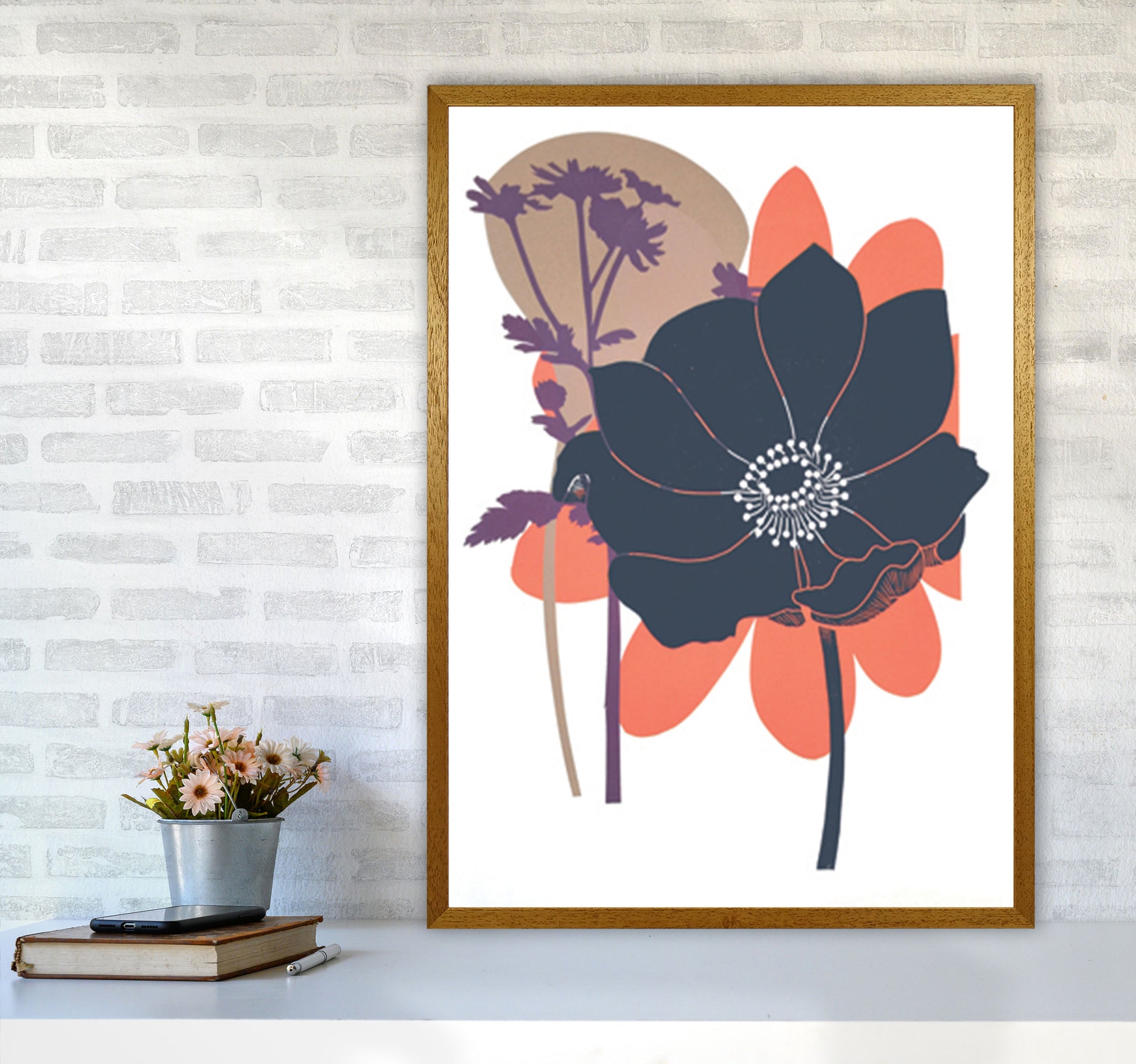 Anemone Coronaria Art Print by Kate Heiss A1 Print Only
