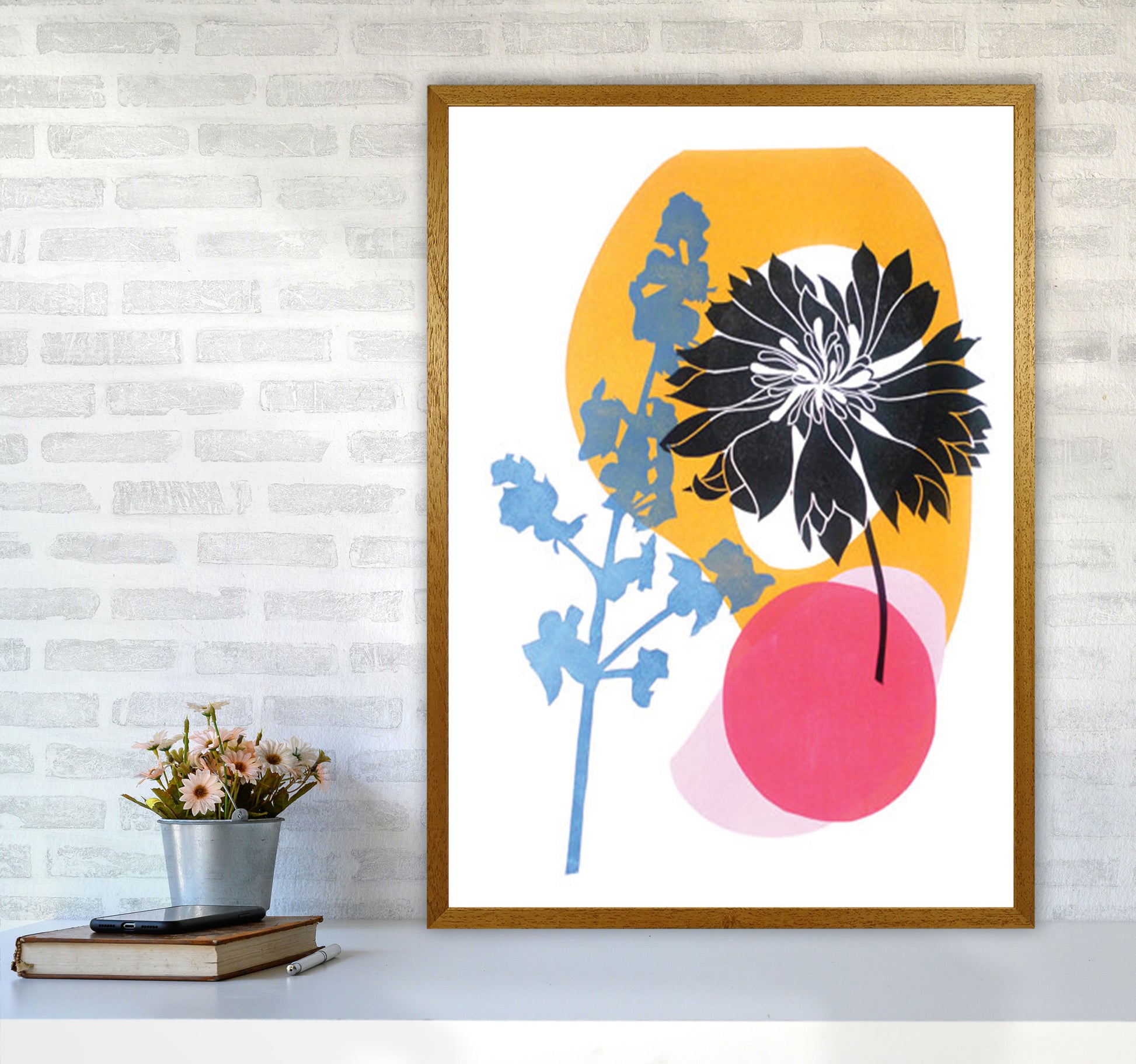 Cornflower Art Print by Kate Heiss A1 Print Only