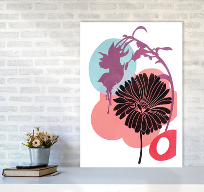 Fuschia Art Print by Kate Heiss A1 Black Frame