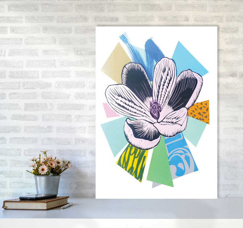 Crocus 2 Series 1 Art Print by Kate Heiss A1 Black Frame