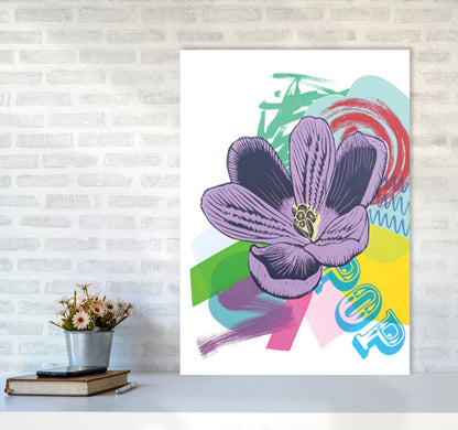 Crocus 1 Series 1 Art Print by Kate Heiss A1 Black Frame