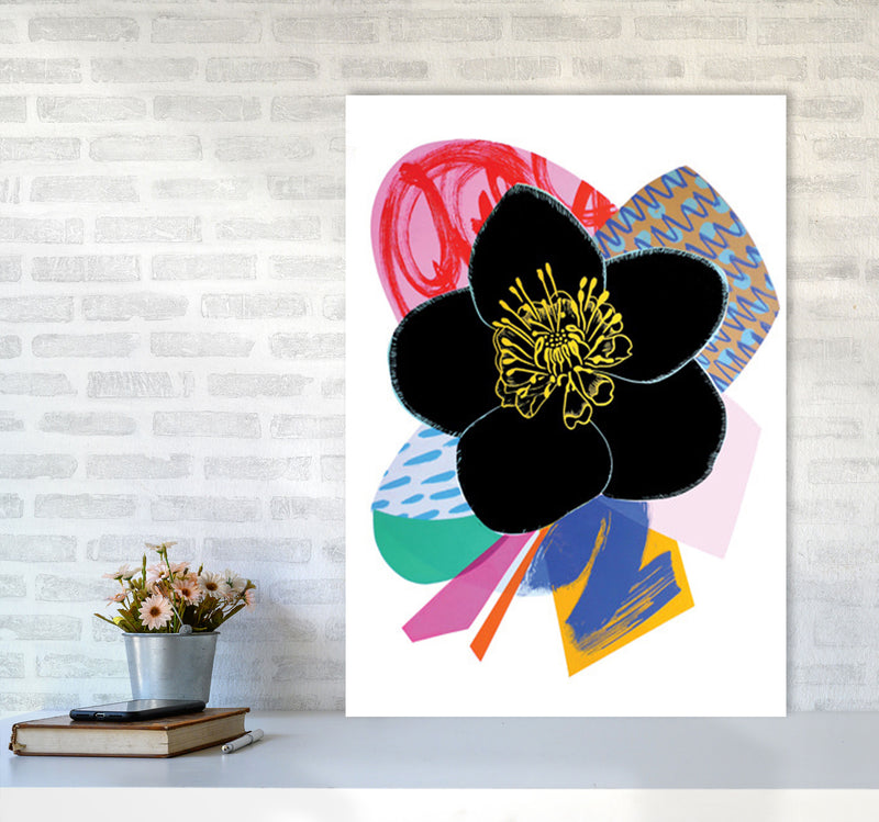 Hellebore 2 Series 1 Art Print by Kate Heiss A1 Black Frame