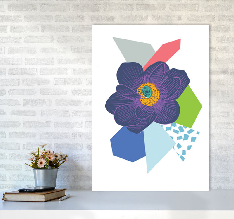 Anemone 5 Series 1 Art Print by Kate Heiss A1 Black Frame