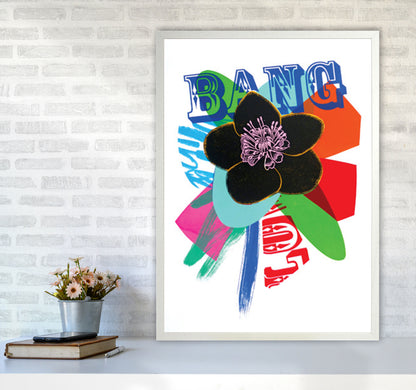 Bang 1 Art Print by Kate Heiss A1 Oak Frame