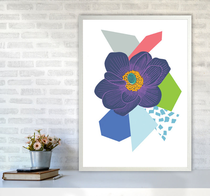 Anemone 5 Series 1 Art Print by Kate Heiss A1 Oak Frame