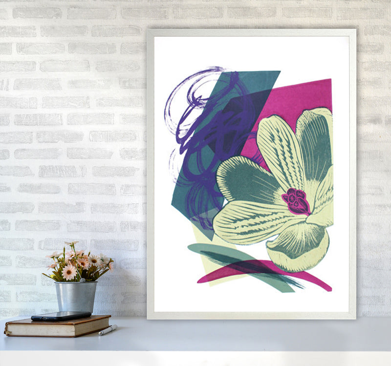 Spring Garden Art Print by Kate Heiss A1 Oak Frame