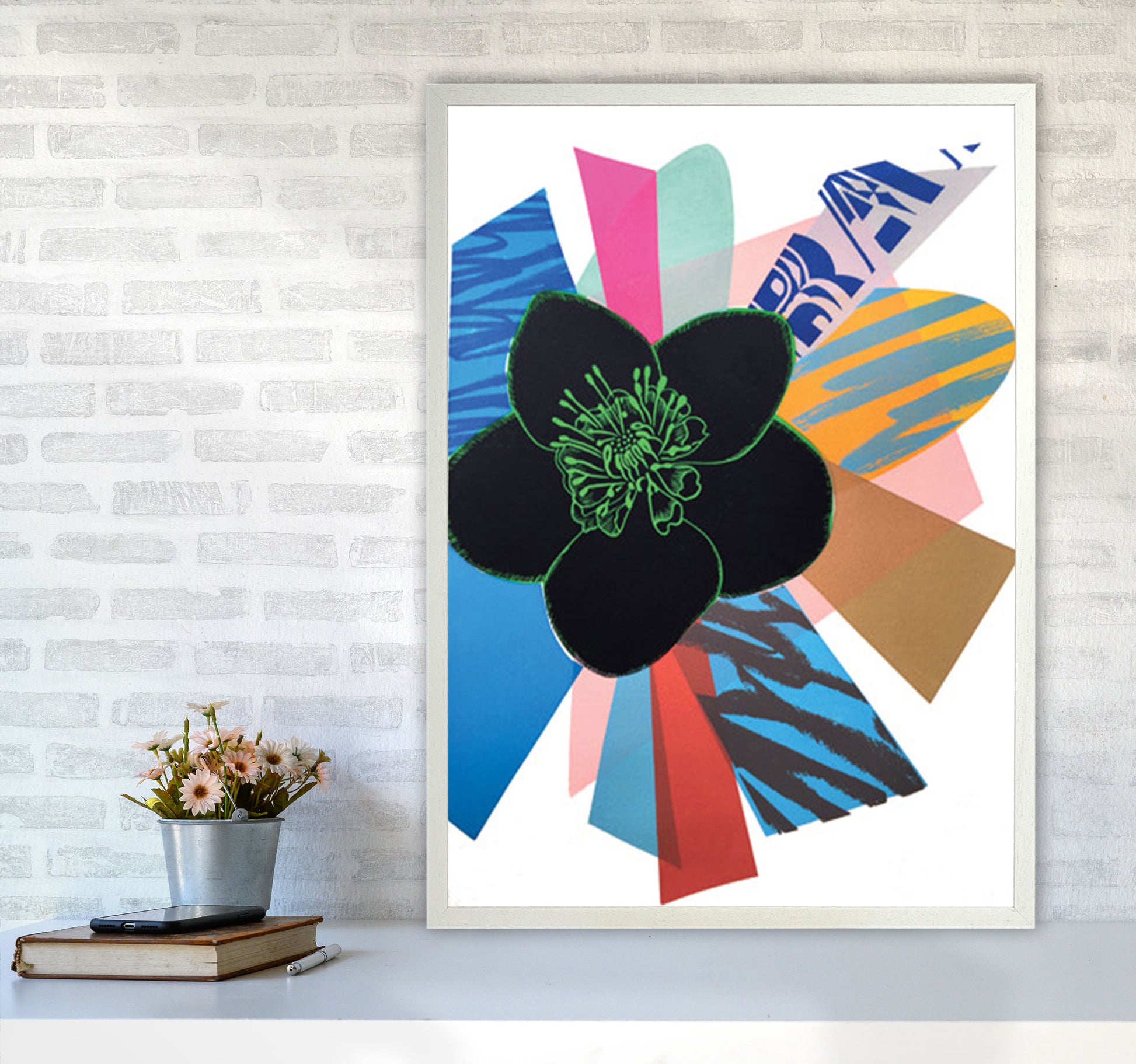 Bang 2 Art Print by Kate Heiss A1 Oak Frame