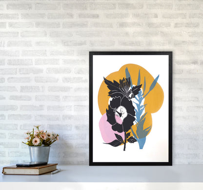 Hibiscus Art Print by Kate Heiss A2 White Frame