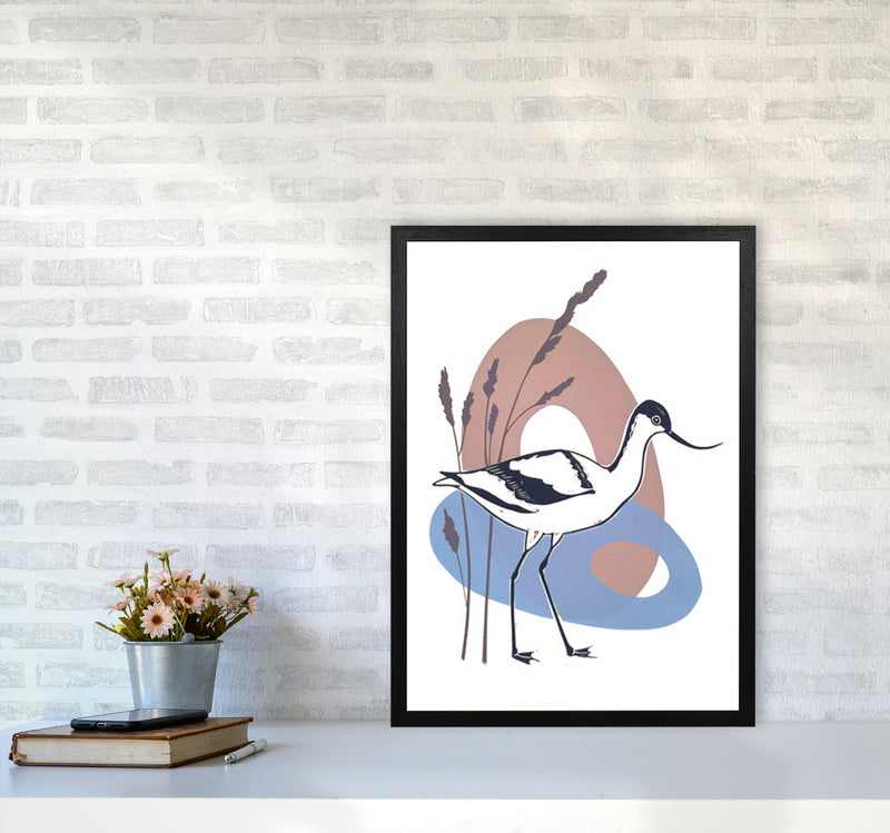 Avocet At Thornham Art Print by Kate Heiss A2 White Frame
