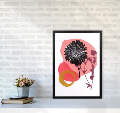 Calendula Officinalis postcard Art Print by Kate Heiss A2 White Frame