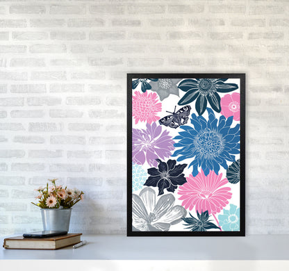 Cottage Garden 18 postcard Art Print by Kate Heiss A2 White Frame