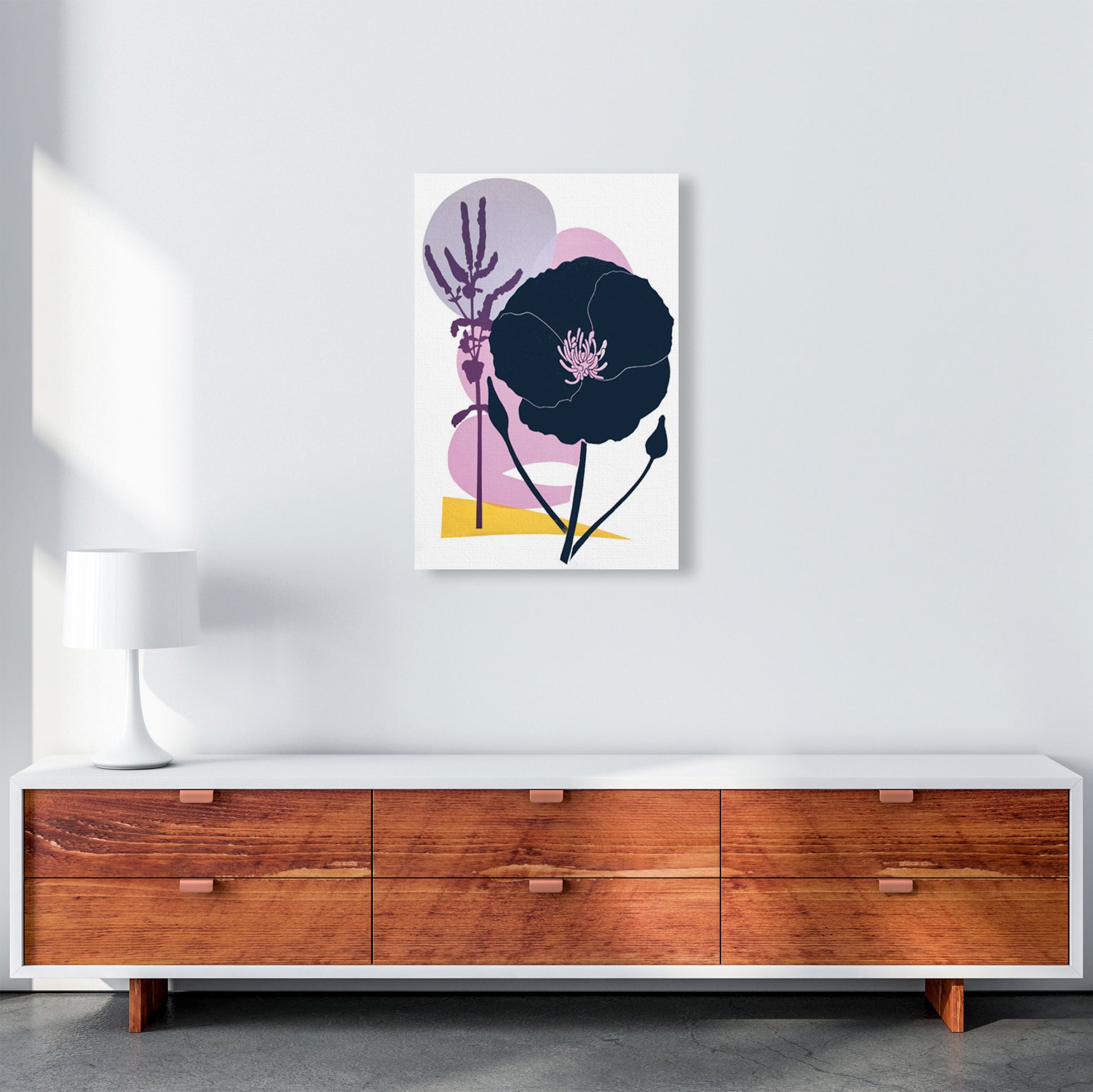 California Poppy postcard Art Print by Kate Heiss A2 Canvas