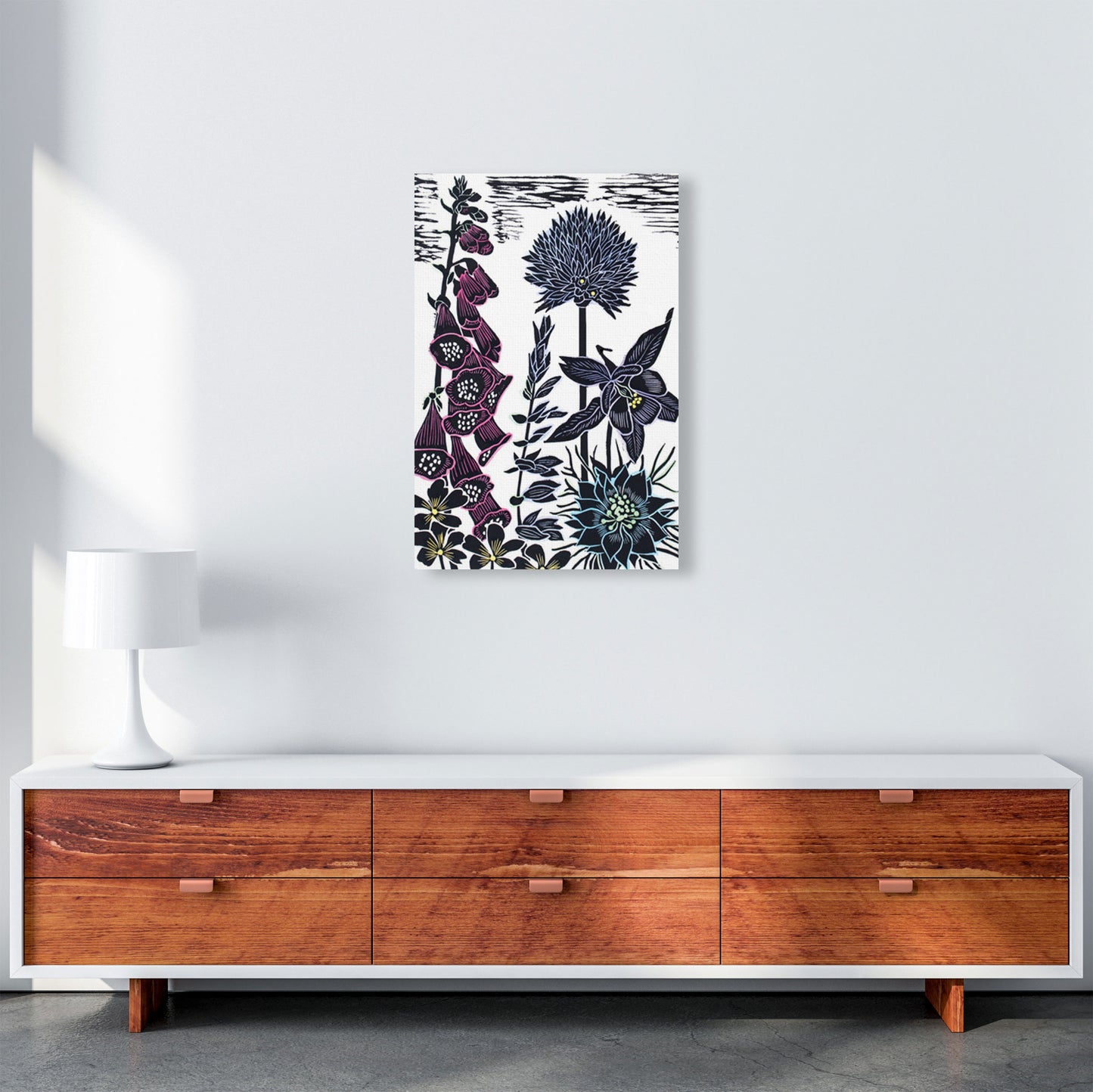 Foxgloves Art Print by Kate Heiss A2 Canvas
