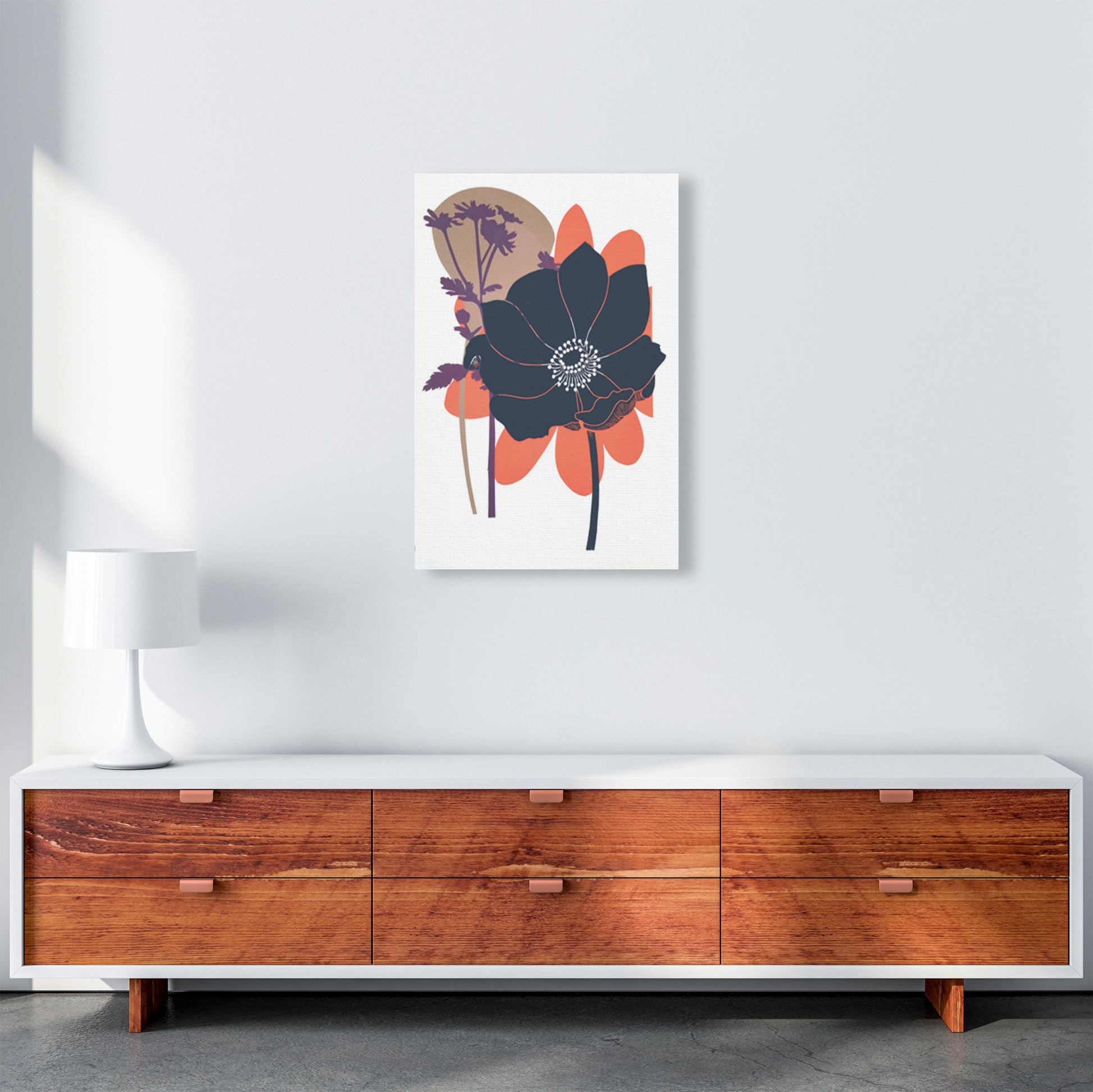Anemone Coronaria Art Print by Kate Heiss A2 Canvas