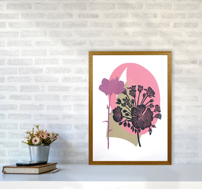 Geranium & Campanula Art Print by Kate Heiss A2 Print Only