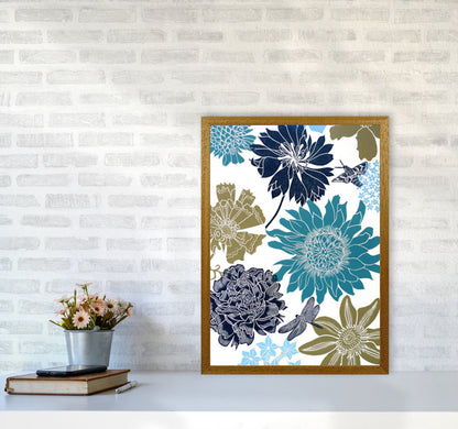 CottageGarden 9 postcard Art Print by Kate Heiss A2 Print Only