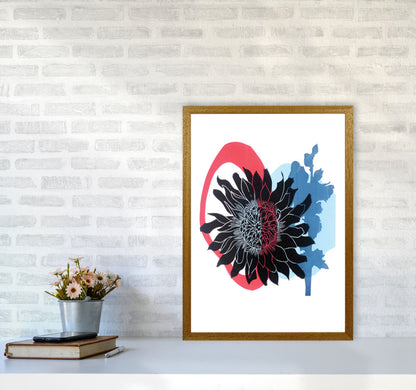 Dahlia PLpostcard Art Print by Kate Heiss A2 Print Only