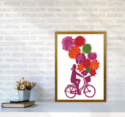 Bike Blooms Art Print by Kate Heiss A2 Print Only