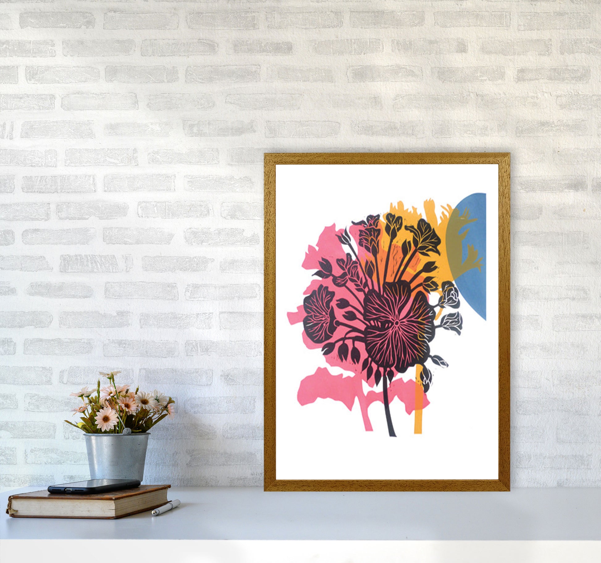 Geranium Art Print by Kate Heiss A2 Print Only