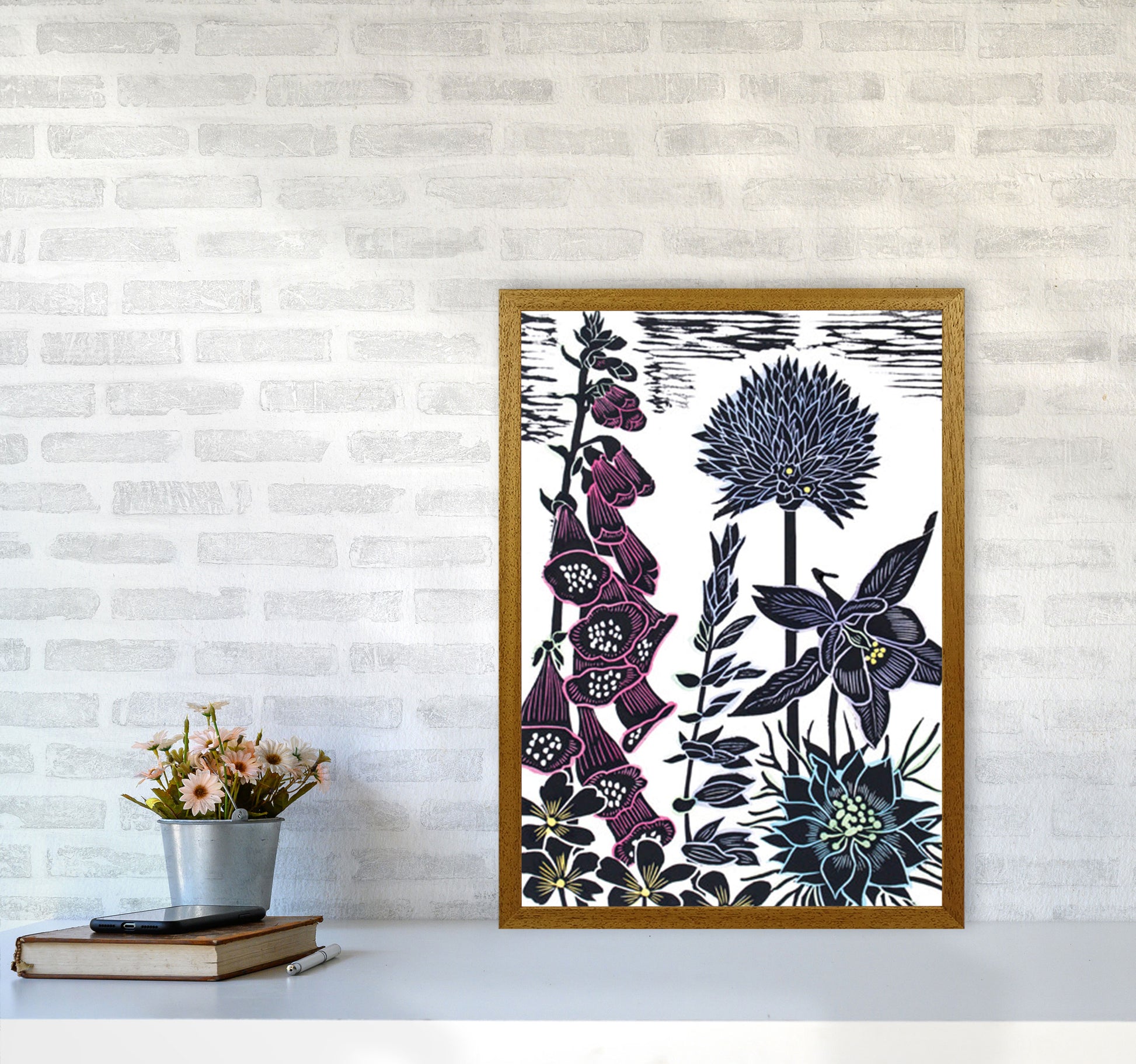 Foxgloves Art Print by Kate Heiss A2 Print Only