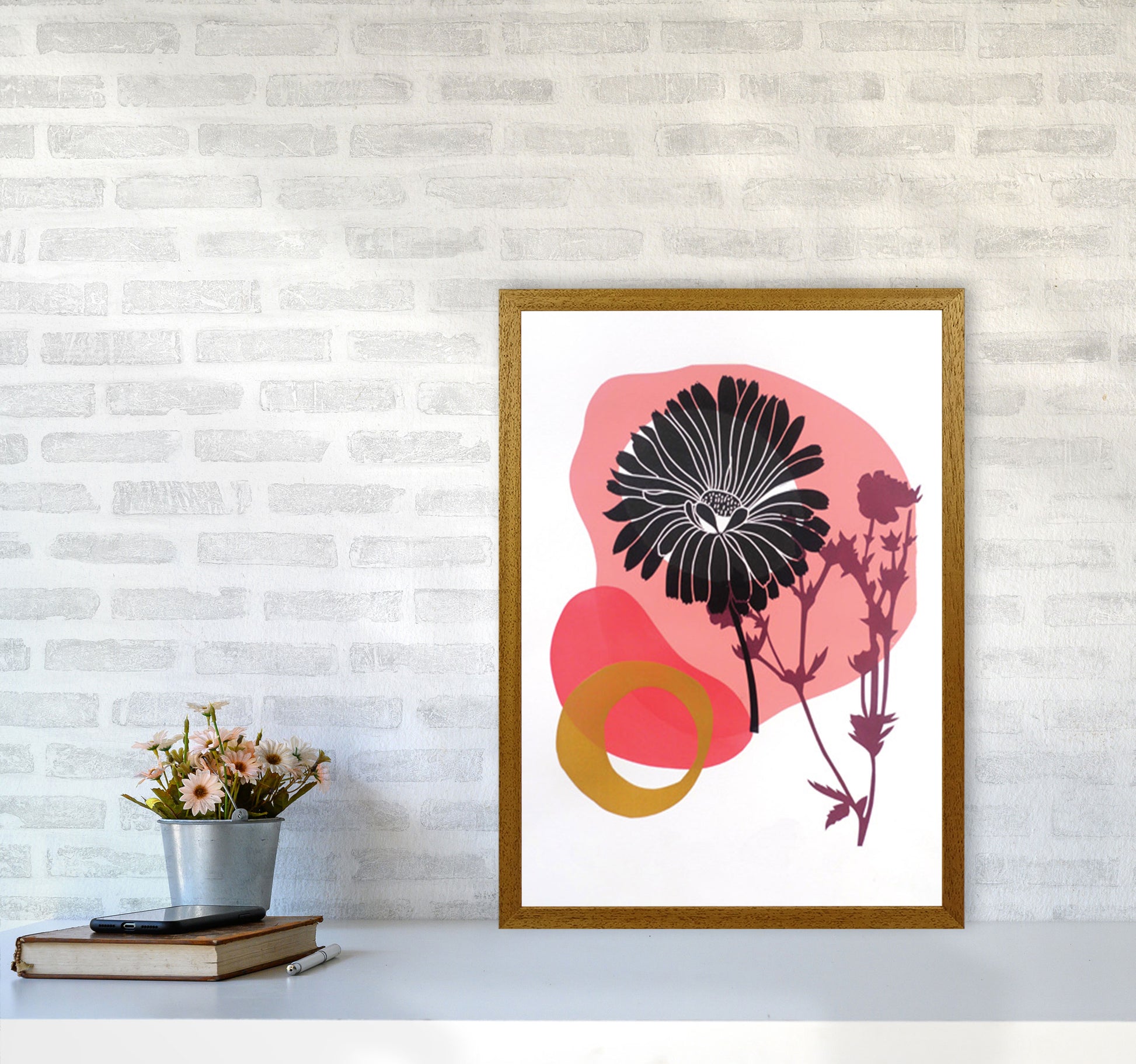 Calendula Officinalis postcard Art Print by Kate Heiss A2 Print Only