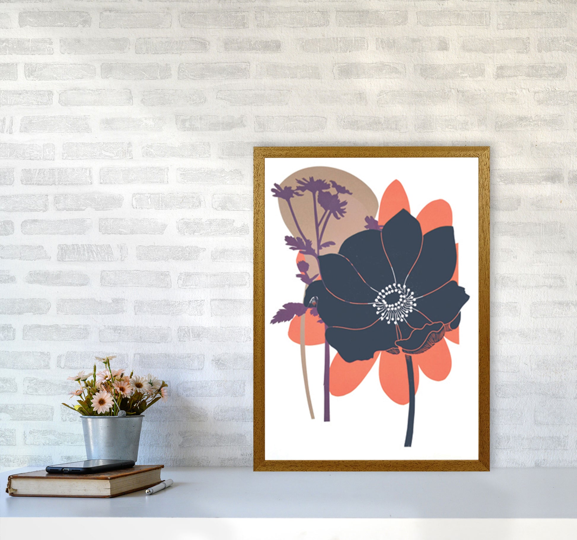 Anemone Coronaria Art Print by Kate Heiss A2 Print Only