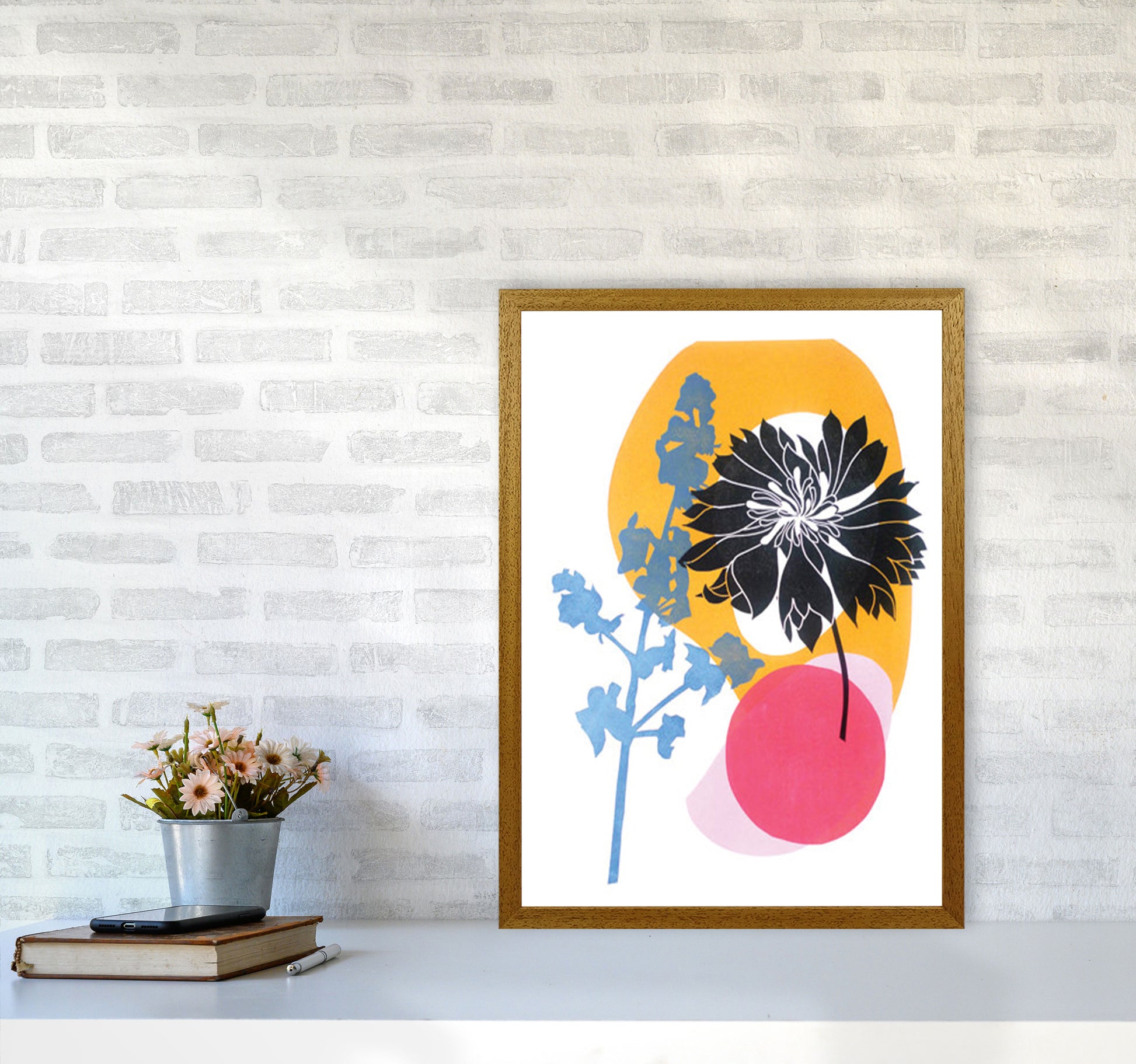 Cornflower Art Print by Kate Heiss A2 Print Only