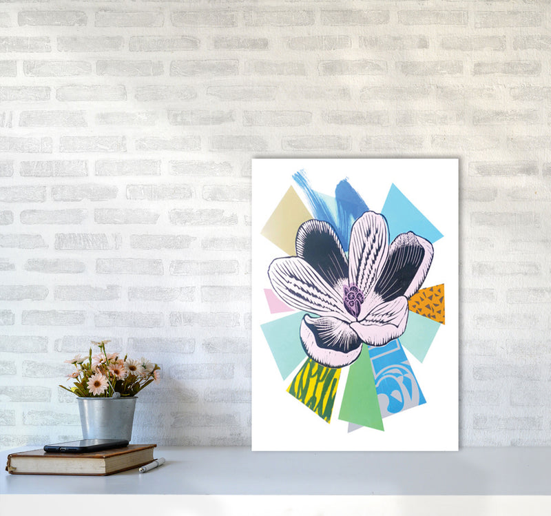 Crocus 2 Series 1 Art Print by Kate Heiss A2 Black Frame