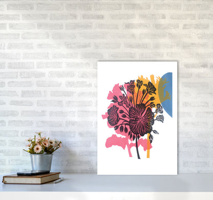 Geranium Art Print by Kate Heiss A2 Black Frame