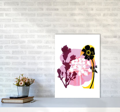 Japanese Anemone Art Print by Kate Heiss A2 Black Frame