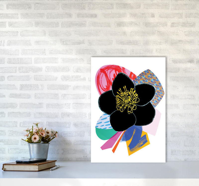 Hellebore 2 Series 1 Art Print by Kate Heiss A2 Black Frame