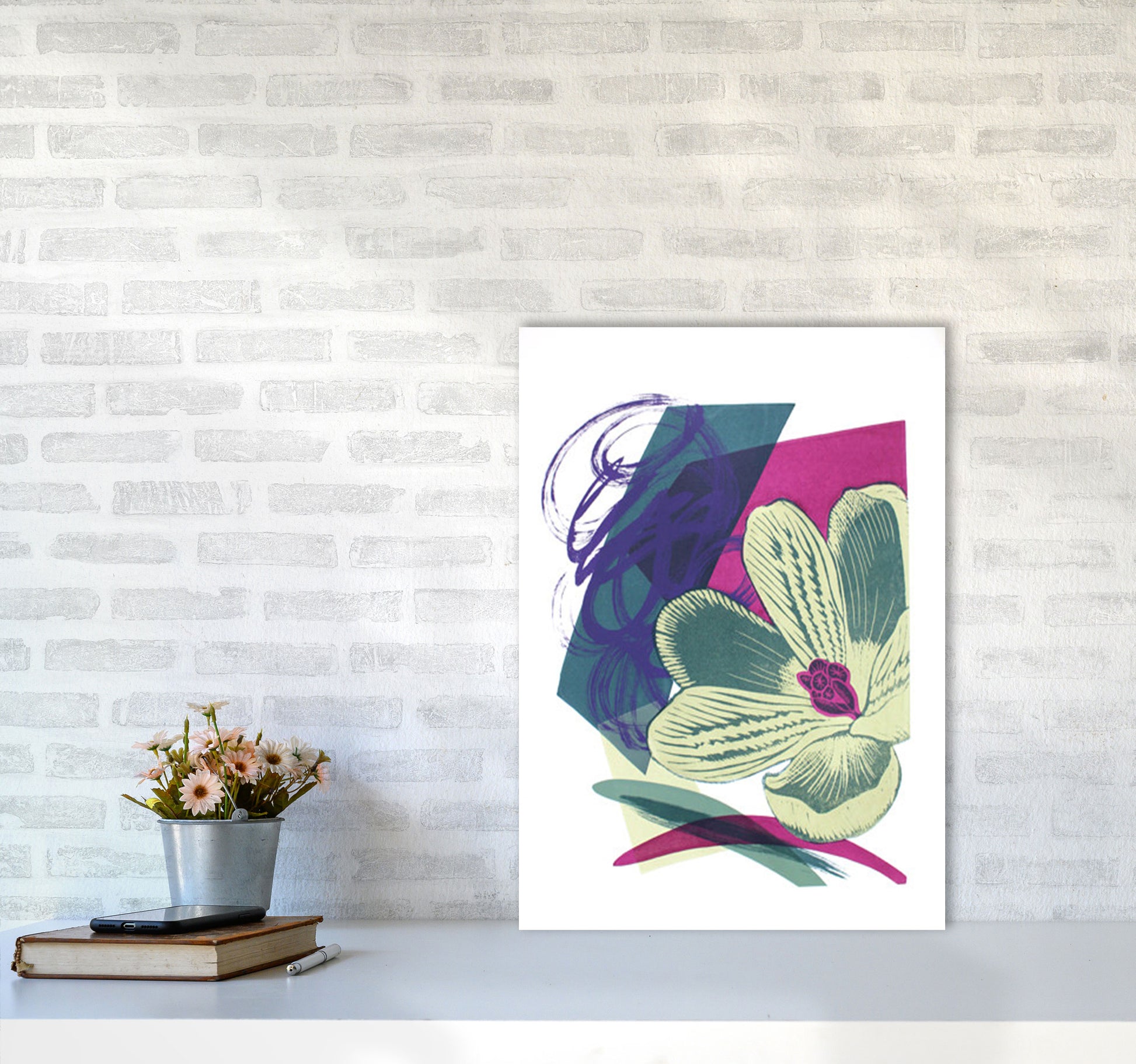 Spring Garden Art Print by Kate Heiss A2 Black Frame