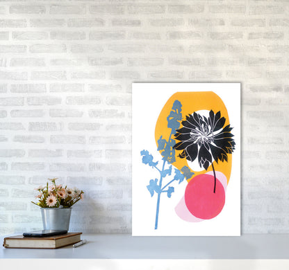 Cornflower Art Print by Kate Heiss A2 Black Frame